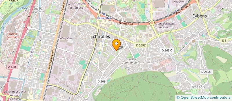 localisation de l'entreprise MONSIEUR ADRIEN MAILAL  ECHIROLLES