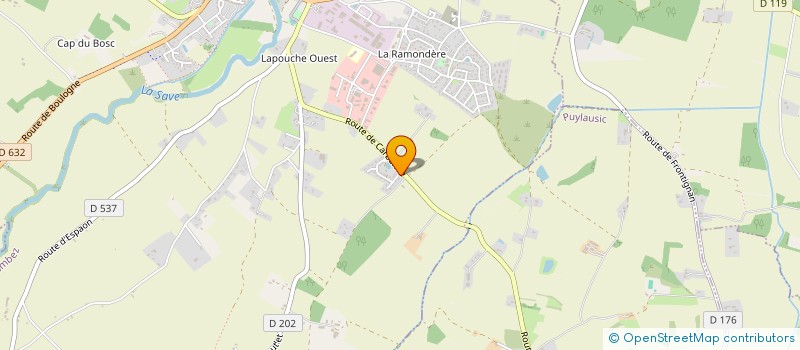 localisation de l'entreprise MONSIEUR ADRIEN MALBOS  LOMBEZ