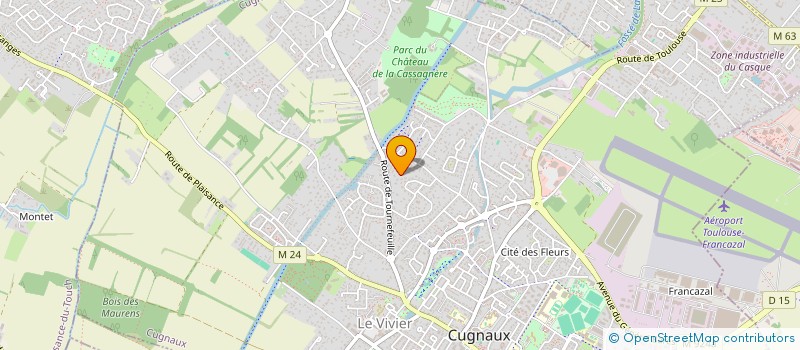 localisation de l'entreprise MONSIEUR ADRIEN MALGRAND  CUGNAUX