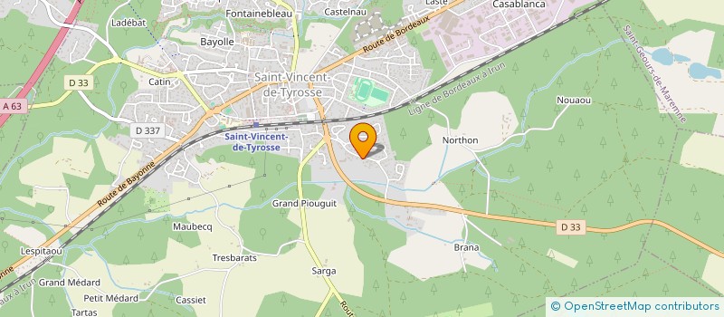 localisation de l'entreprise MONSIEUR ADRIEN MANIQUET  SAINT-VINCENT-DE-TYROSSE