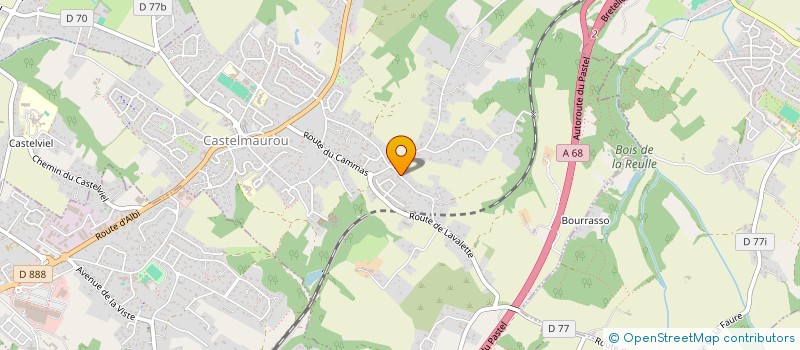 localisation de l'entreprise MONSIEUR ADRIEN MANTOVANI  CASTELMAUROU