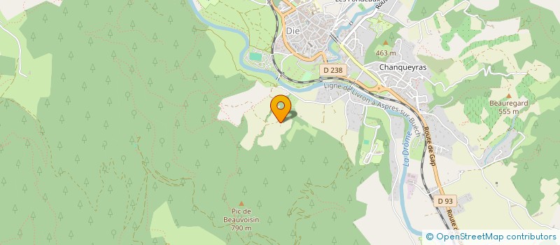 localisation de l'entreprise MONSIEUR ADRIEN MANUEL  DIE