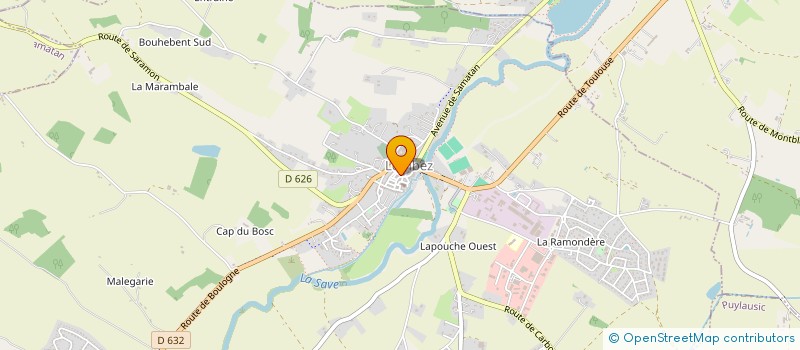 localisation de l'entreprise MONSIEUR ADRIEN MARCEROU  LOMBEZ