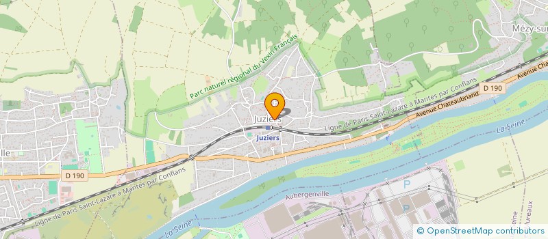 localisation de l'entreprise MONSIEUR ADRIEN MARINOMARINO  JUZIERS