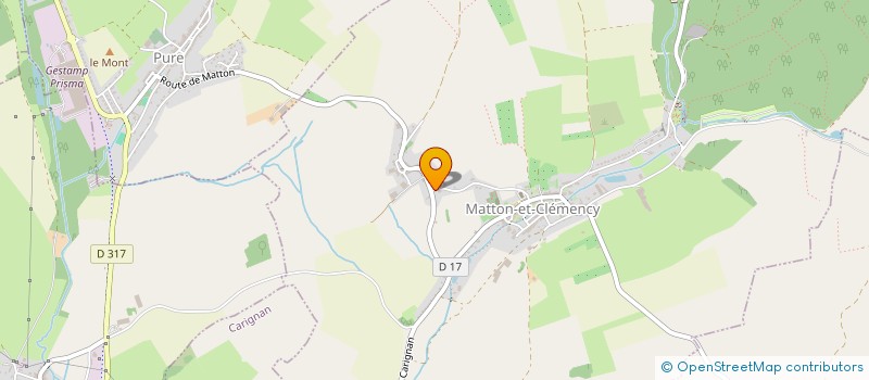 localisation de l'entreprise MONSIEUR ADRIEN MARTIN  MATTON-ET-CLEMENCY