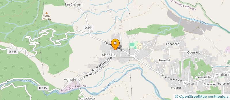 localisation de l'entreprise MONSIEUR ADRIEN MARTINETTI à PRUNELLI-DI-FIUMORBO