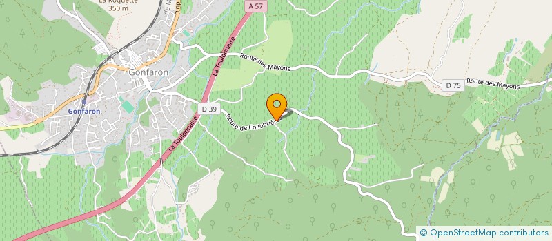 localisation de l'entreprise MONSIEUR ADRIEN MARTINEZ  GONFARON