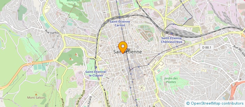 localisation de l'entreprise MONSIEUR ADRIEN MARTY à SAINT-ETIENNE