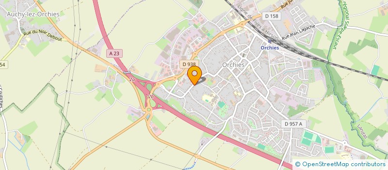 localisation de l'entreprise MONSIEUR ADRIEN MASSE  ORCHIES