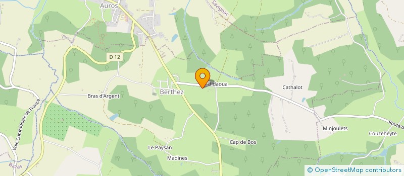 localisation de l'entreprise MONSIEUR ADRIEN MASSON  BERTHEZ