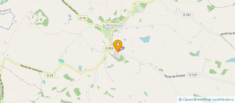 localisation de l'entreprise MONSIEUR ADRIEN MASSON  MIRADOUX