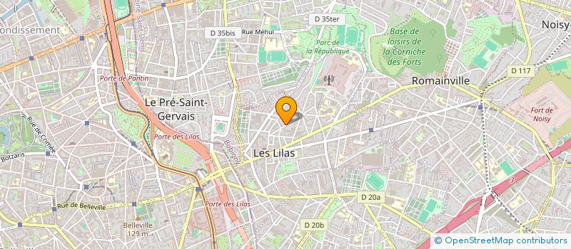 localisation de l'entreprise MONSIEUR ADRIEN MAUVAIS à LES LILAS