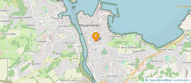 localisation de l'entreprise MONSIEUR ADRIEN MEHL à DOUARNENEZ