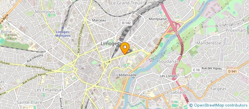localisation de l'entreprise MONSIEUR ADRIEN MENDEZ à LIMOGES