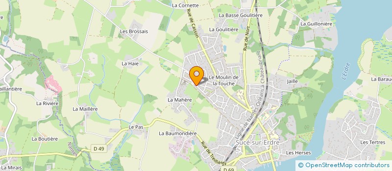 localisation de l'entreprise MONSIEUR ADRIEN MENUET  SUCE-SUR-ERDRE