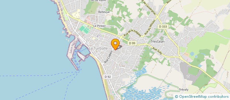 localisation de l'entreprise MONSIEUR ADRIEN MERRE  LA TURBALLE