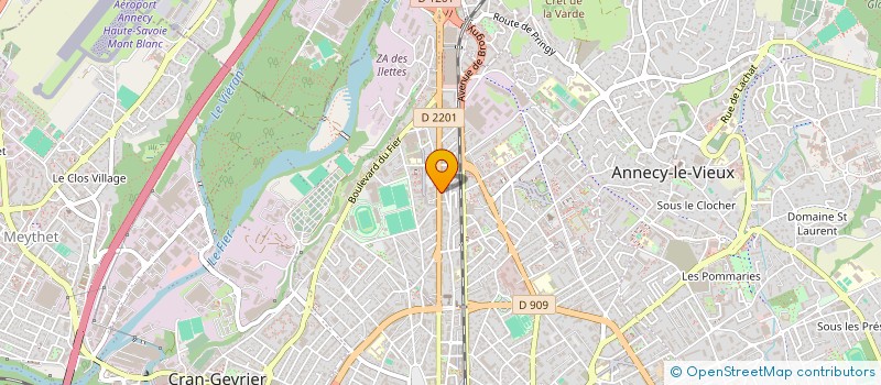 localisation de l'entreprise MONSIEUR ADRIEN MEYNET CORDONNIER à ANNECY