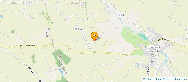 localisation de l'entreprise MONSIEUR ADRIEN MICHAUX  AURIAC-SUR-VENDINELLE