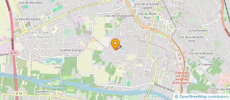localisation de l'entreprise MONSIEUR ADRIEN MICHEL à OLIVET