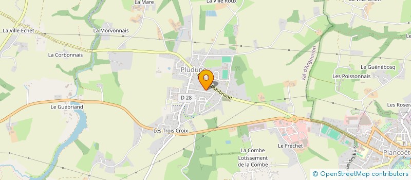 localisation de l'entreprise MONSIEUR ADRIEN MICHEL  PLUDUNO