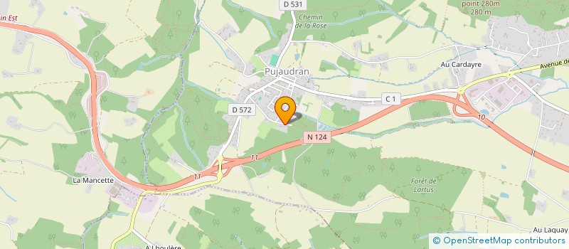 localisation de l'entreprise MONSIEUR ADRIEN MIQUEL  PUJAUDRAN