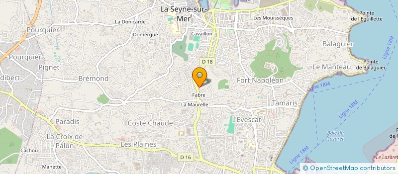 localisation de l'entreprise MONSIEUR ADRIEN MONETTI  LA SEYNE-SUR-MER