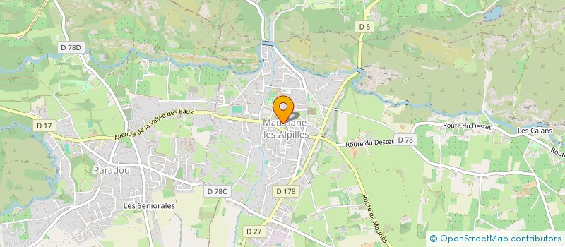 localisation de l'entreprise MONSIEUR ADRIEN MONIQUET  MAUSSANE-LES-ALPILLES