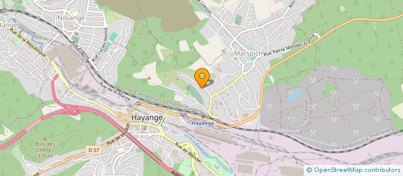 localisation de l'entreprise MONSIEUR ADRIEN MONTHEU  HAYANGE