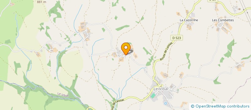 localisation de l'entreprise MONSIEUR ADRIEN MONZONIS  LE VIBAL