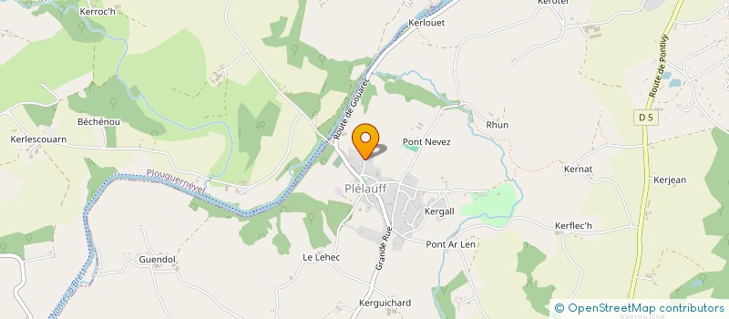 localisation de l'entreprise MONSIEUR ADRIEN MORVAN  PLELAUFF