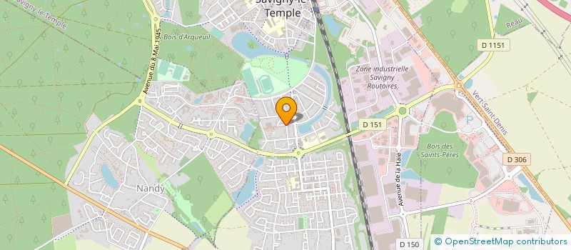 localisation de l'entreprise MONSIEUR ADRIEN MPANDA  SAVIGNY-LE-TEMPLE