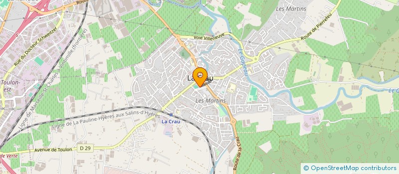 localisation de l'entreprise MONSIEUR ADRIEN MUGNERET  LA CRAU