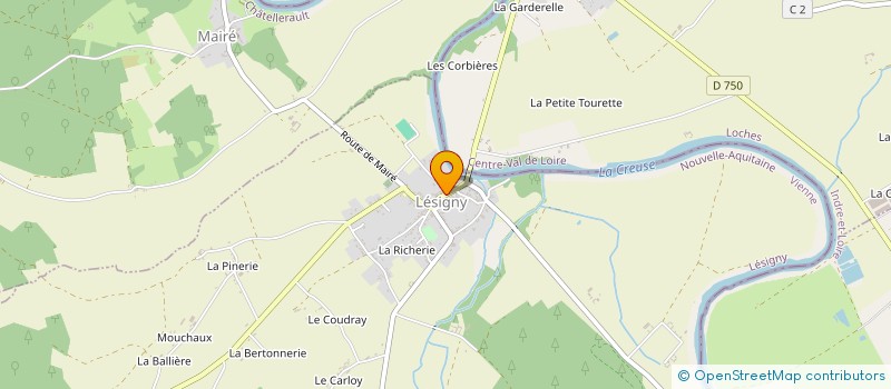 localisation de l'entreprise MONSIEUR ADRIEN NATIVEL  LESIGNY