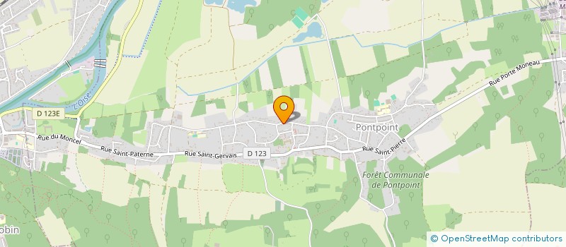 localisation de l'entreprise MONSIEUR ADRIEN OBJOIE  PONTPOINT