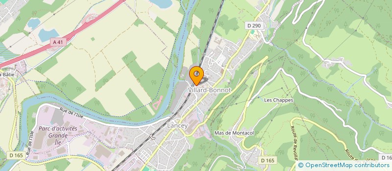 localisation de l'entreprise MONSIEUR ADRIEN OLIVIERI  VILLARD-BONNOT