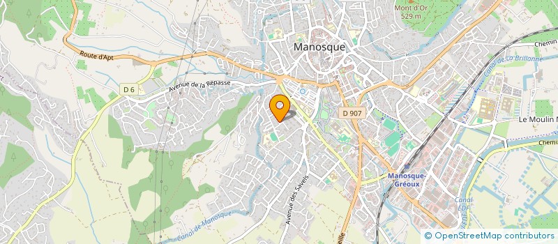 localisation de l'entreprise MONSIEUR ADRIEN ORTU à MANOSQUE