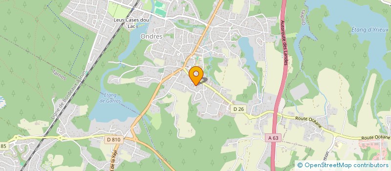 localisation de l'entreprise MONSIEUR ADRIEN PADRELA  ONDRES