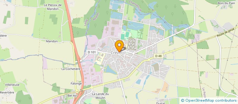 localisation de l'entreprise MONSIEUR ADRIEN PAINCHAUD  CREVIN