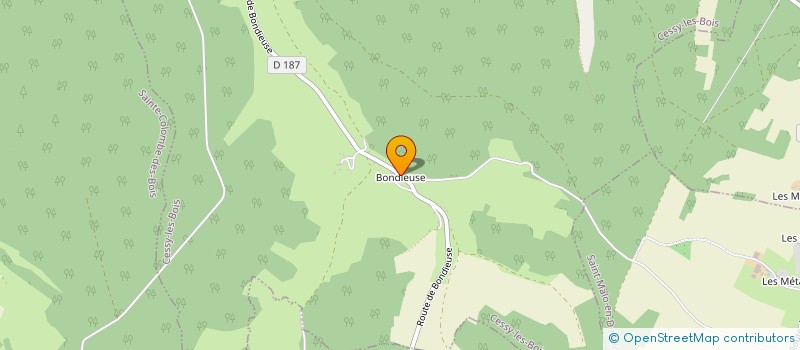 localisation de l'entreprise MONSIEUR ADRIEN PAUTRAT à CESSY-LES-BOIS