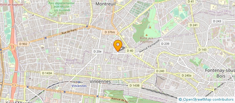 localisation de l'entreprise MONSIEUR ADRIEN PAVILLARD à MONTREUIL