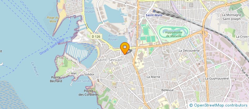 localisation de l'entreprise MONSIEUR ADRIEN PECOUT  SAINT-MALO