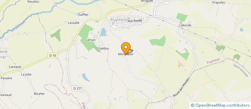 localisation de l'entreprise MONSIEUR ADRIEN PEDRAZZI  PUYMIROL