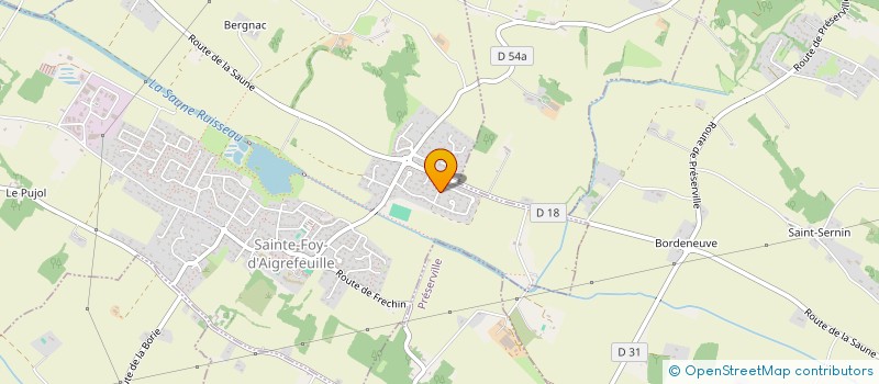 localisation de l'entreprise MONSIEUR ADRIEN PEPIN  SAINTE-FOY-D'AIGREFEUILLE