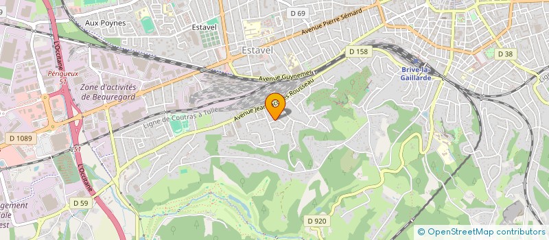 localisation de l'entreprise MONSIEUR ADRIEN PEREIRA  BRIVE-LA-GAILLARDE