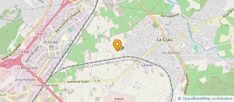 localisation de l'entreprise MONSIEUR ADRIEN PERONA  LA CRAU