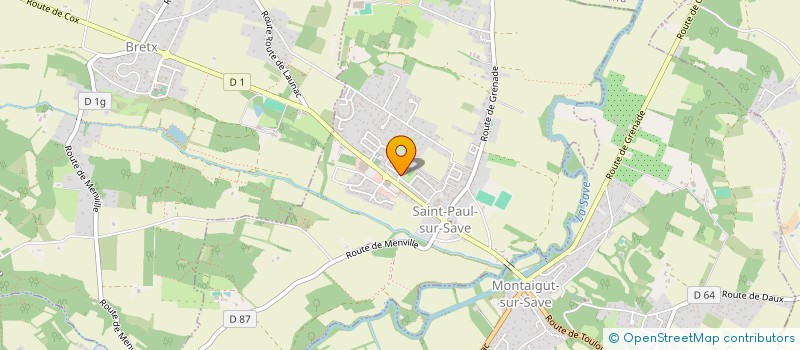 localisation de l'entreprise MONSIEUR ADRIEN PERRET  SAINT-PAUL-SUR-SAVE