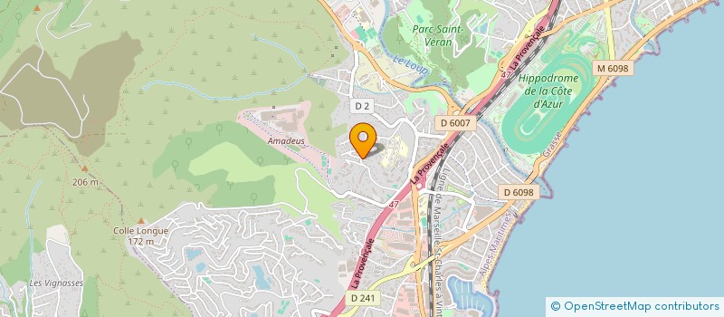 localisation de l'entreprise MONSIEUR ADRIEN PESLE  VILLENEUVE-LOUBET