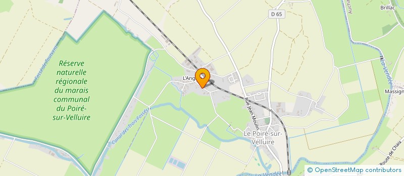 localisation de l'entreprise MONSIEUR ADRIEN PETITEAU  LES VELLUIRE-SUR-VENDEE