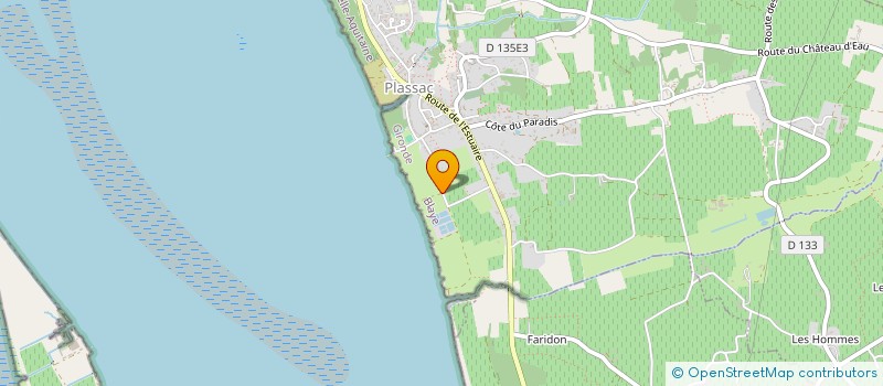 localisation de l'entreprise MONSIEUR ADRIEN PIED  PLASSAC