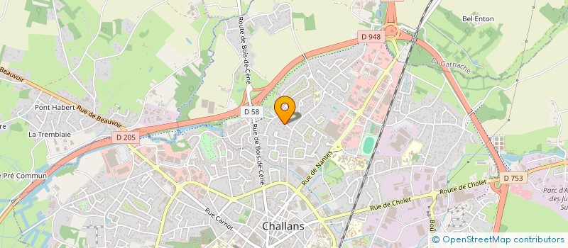 localisation de l'entreprise MONSIEUR ADRIEN PINEAU à CHALLANS